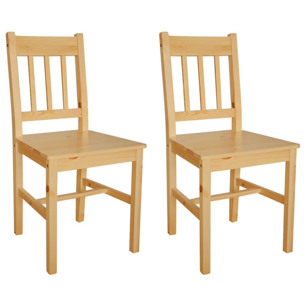 vidaXL Dining Chairs 2 pcs Pinewood 1