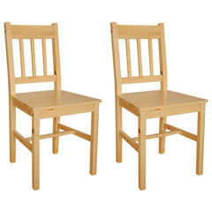 vidaXL Dining Chairs 2 pcs Pinewood 1