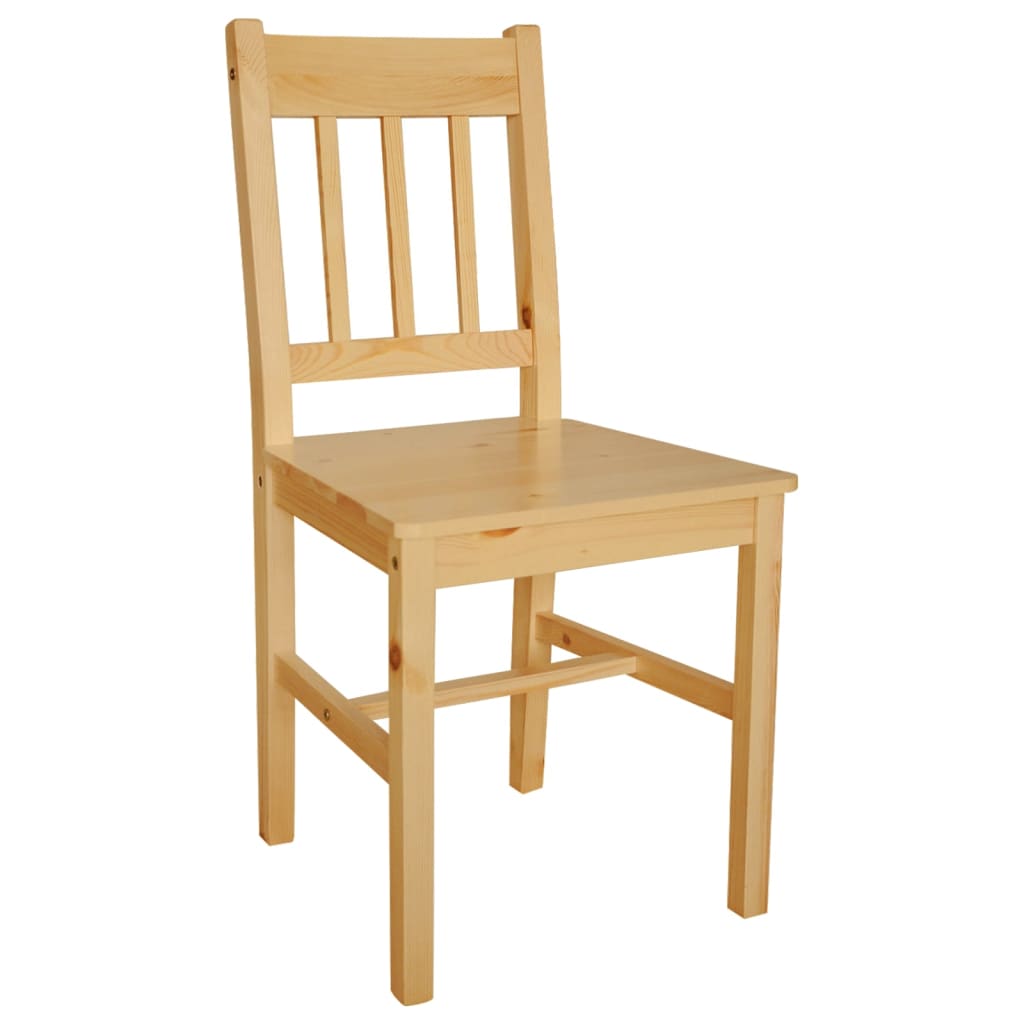 vidaXL Dining Chairs 2 pcs Pinewood 3