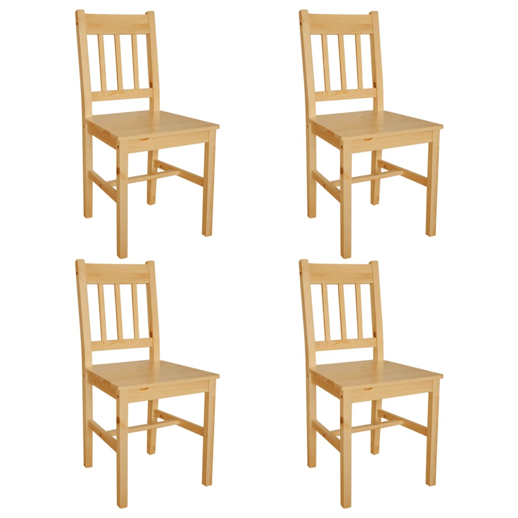 vidaXL Dining Chairs 4 pcs Pinewood 1
