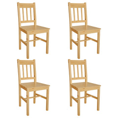 vidaXL Dining Chairs 4 pcs Pinewood 1