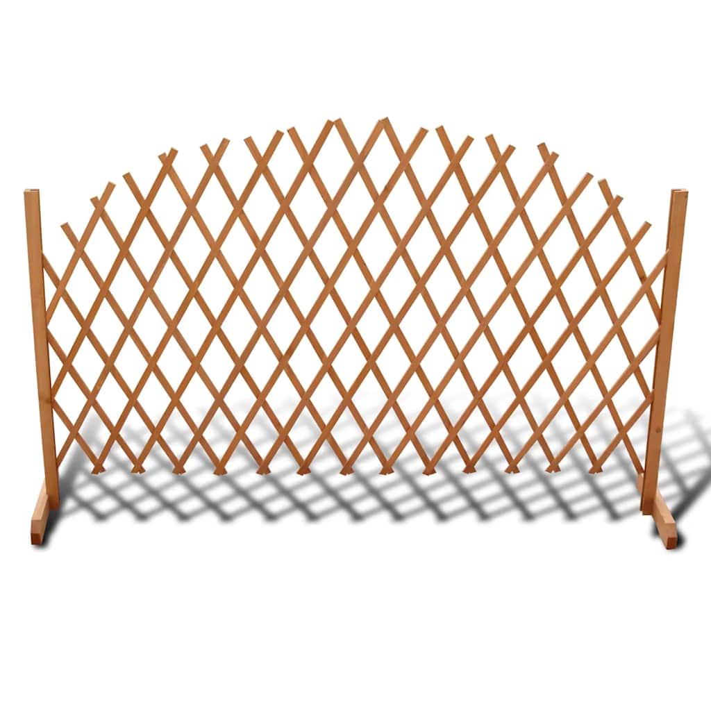 41296 vidaXL Trellis Fence Solid Wood 180 x 100 cm 1