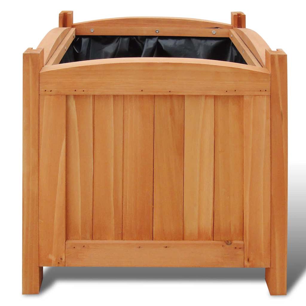 vidaXL Raised Bed | Set of 2 | Natural Wood | Solid wood | 30x30 cm | Durable 3