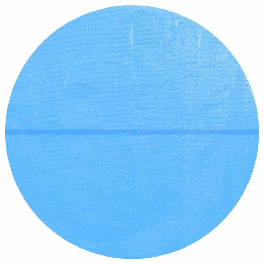 vidaXL Round Pool Cover 488 cm PE Blue 6