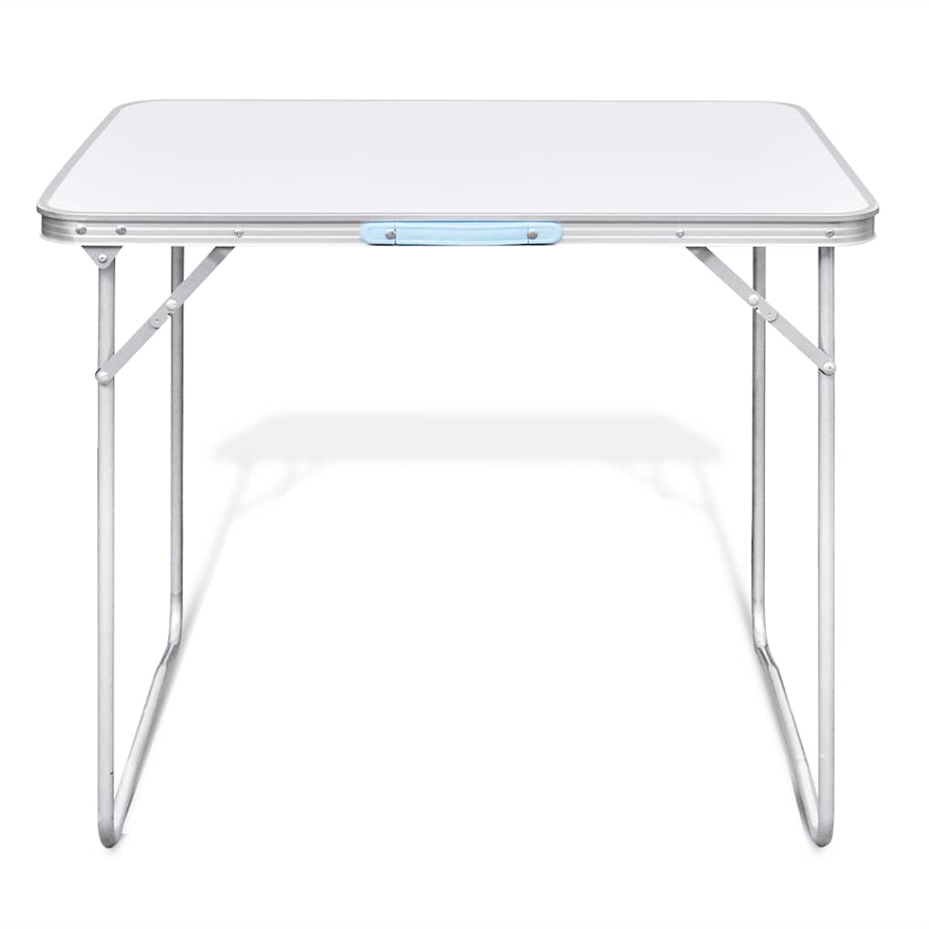 vidaXL Foldable Camping Table with Metal Frame 80 x 60 cm 2