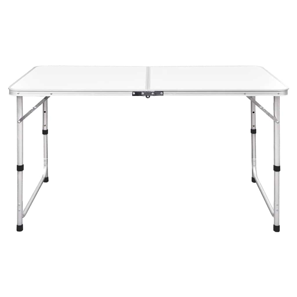 Foldable Camping Height Adjustable Aluminium 120 x 60 cm Table