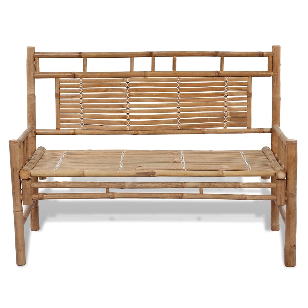 vidaXL Garden Bench 120 cm Bamboo 2