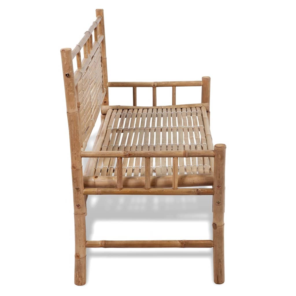 vidaXL Garden Bench 120 cm Bamboo 4