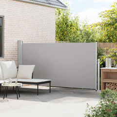 Patio Terrace Side Awning 160 x 300 cm Drop 300 cm Width 160 cm Grey