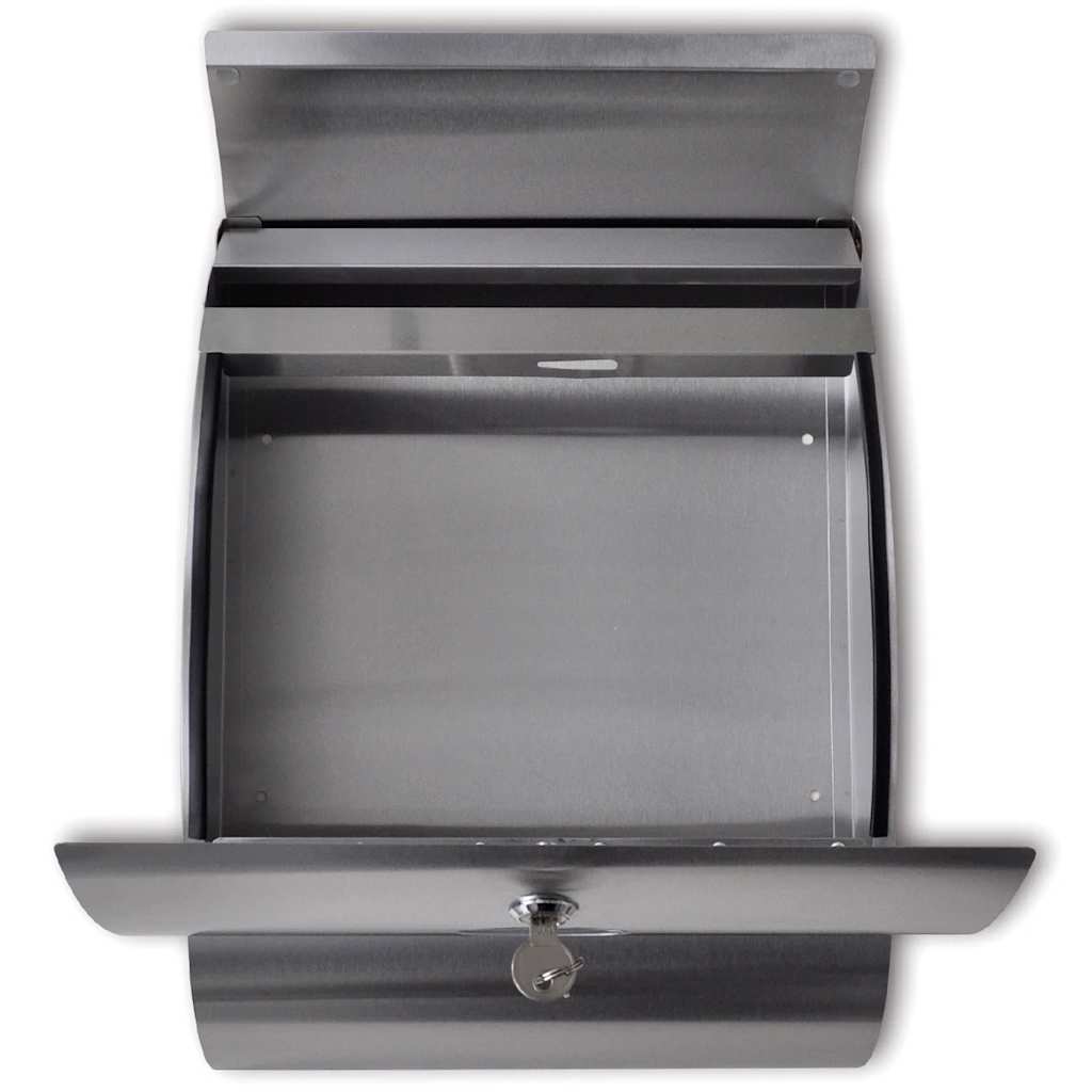vidaXL Stainless Steel Mailbox 3