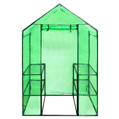 vidaXL Walk-in Greenhouse with 4 Shelves 2