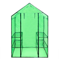 vidaXL Walk-in Greenhouse with 4 Shelves 3