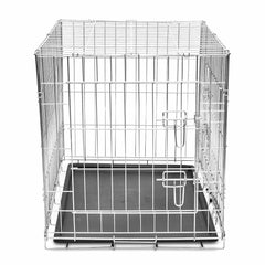 vidaXL Dog Crate | Galvanised steel | Galvanised steel and plastic | M 3