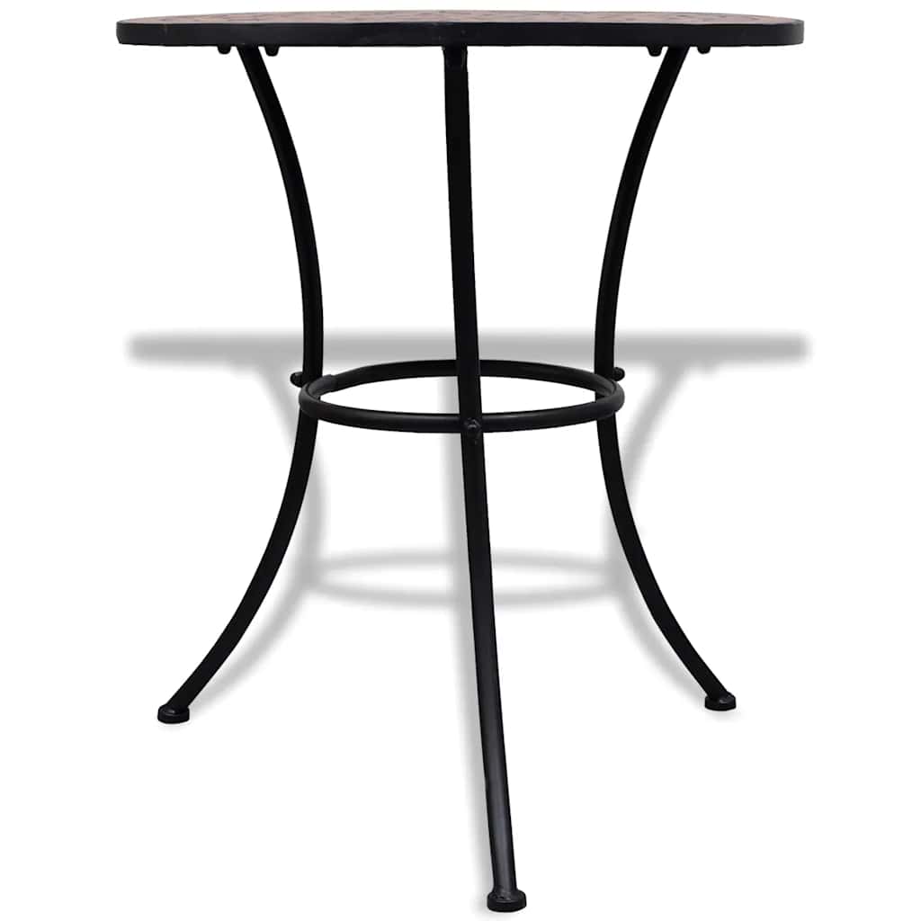 vidaXL Garden Table | Terracotta | Powder-coated iron frame and ceramic top 2