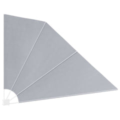 41574 vidaXL Collapsible Balcony Side Awning Grey 160x240 cm 5