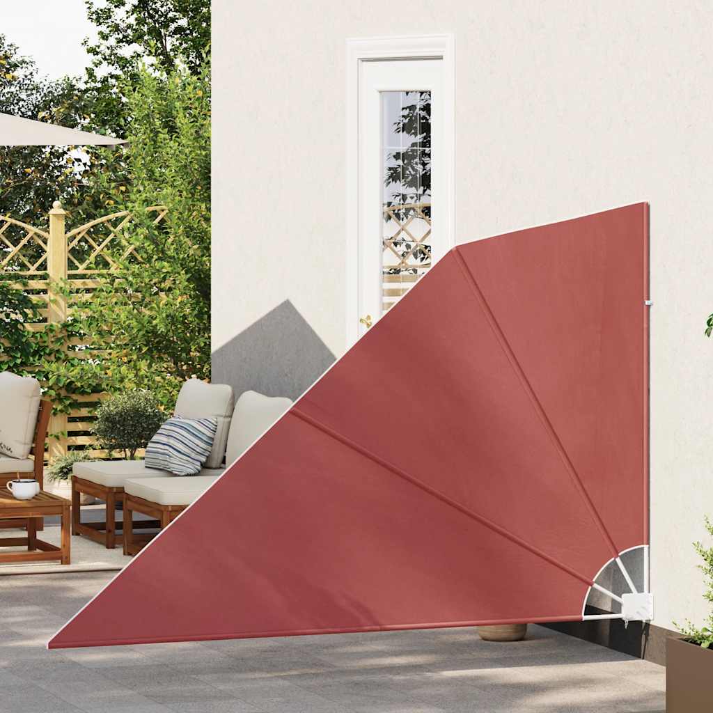 Collapsible Balcony Side Awning 160x240 cm Terracotta