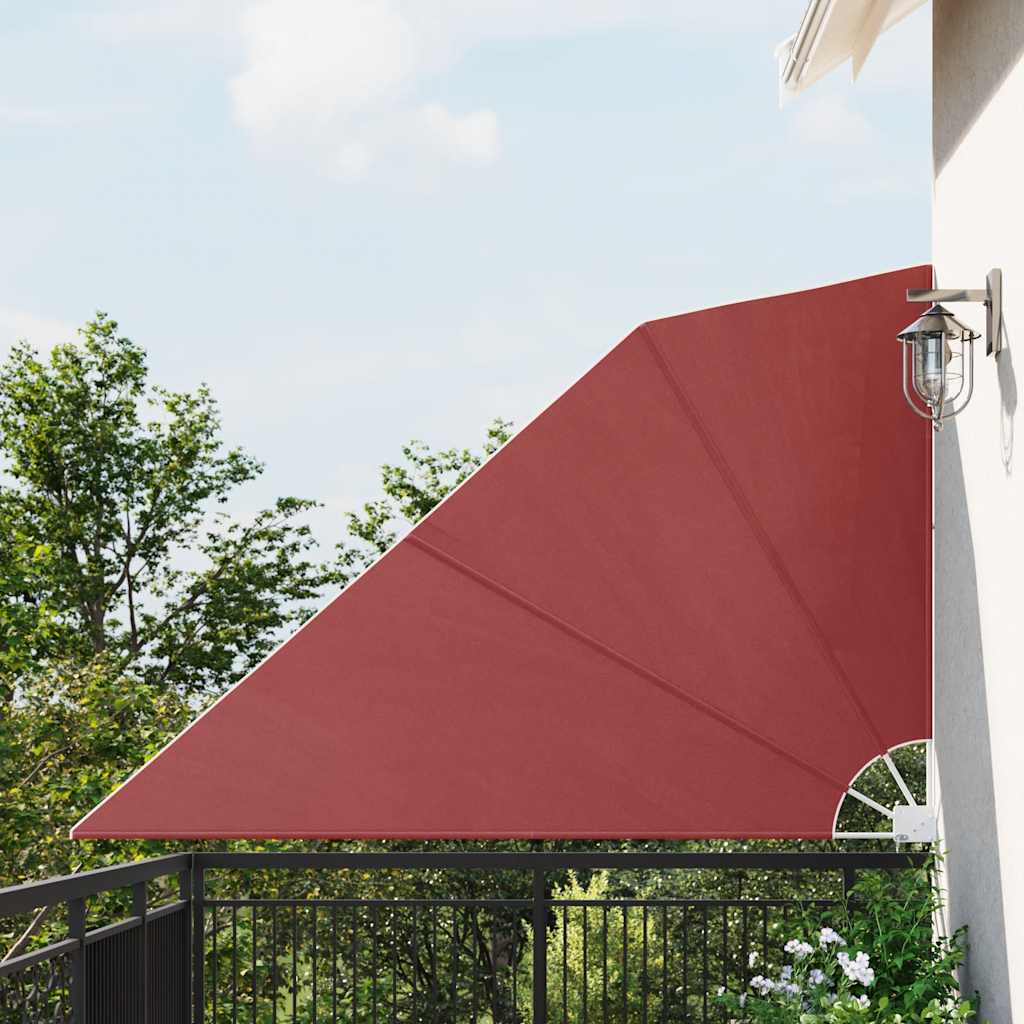 Collapsible Balcony Side Awning 160x240 cm Terracotta