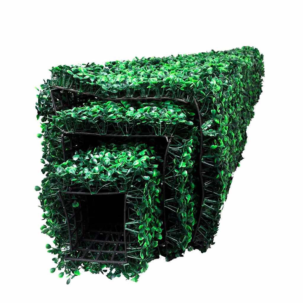 41622 Set of 3 Artificial Boxwood Pyramid Topiary 3