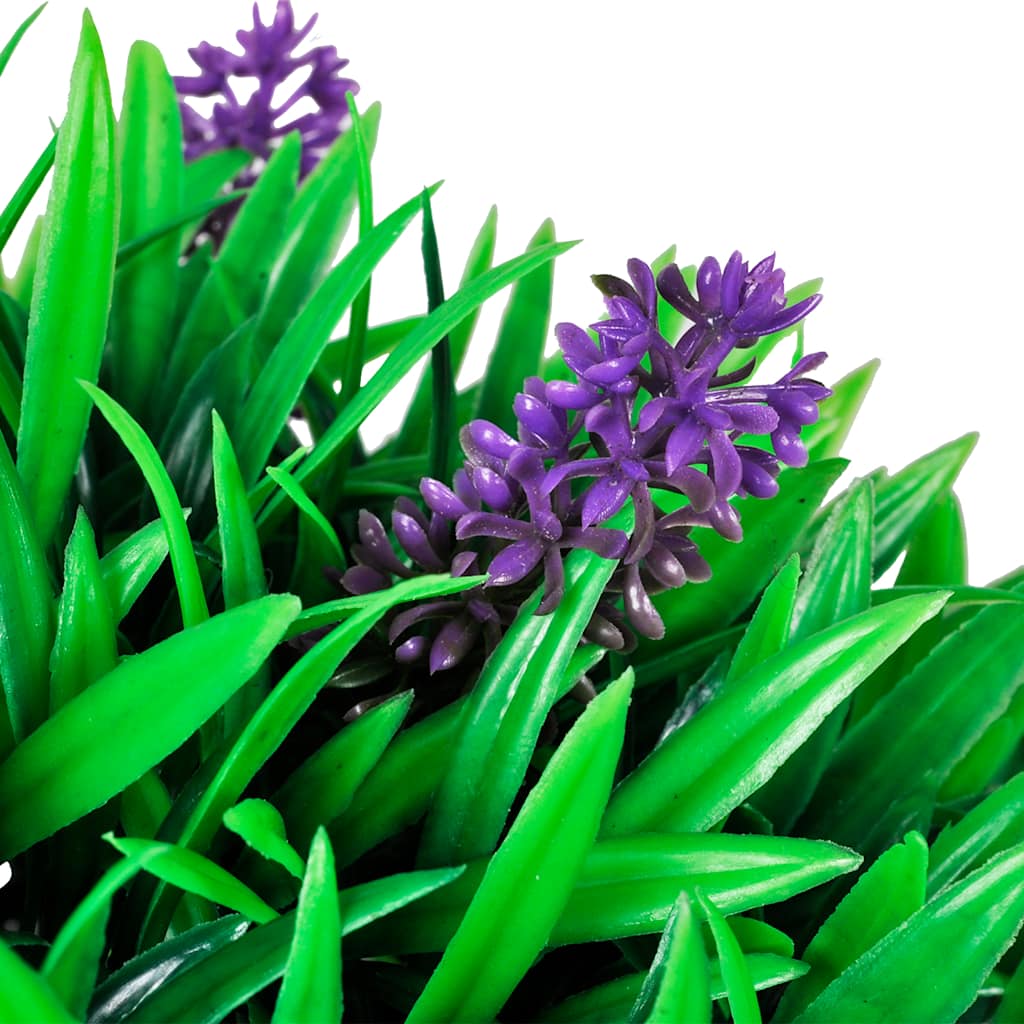 vidaXL Artificial Plant | Set of 2 | Green & Purple | Polyethylene | Medium 3