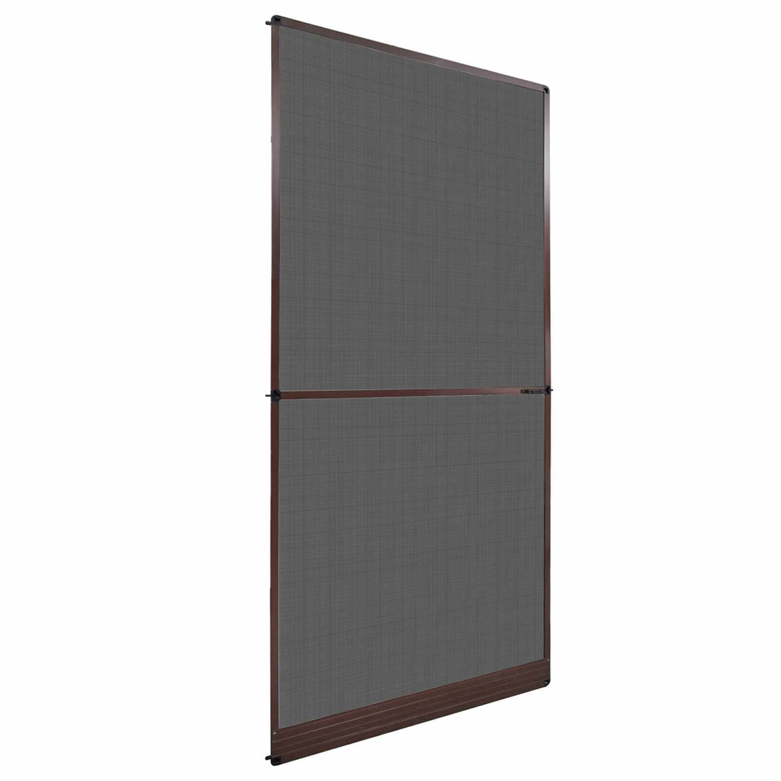 vidaXL Hinged Insect Screen Manual Brown and Black 120 x 240 cm 1