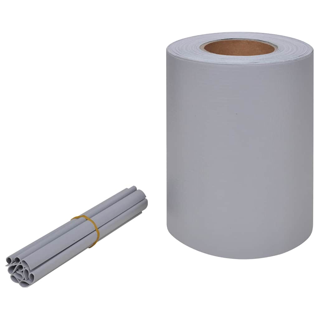 vidaXL Privacy Strip PVC 70x0.19 m Light Grey 2