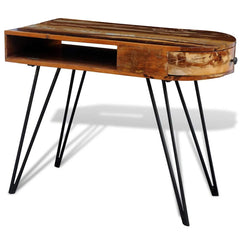 241641 vidaXL Desk Reclaimed Solid Wood with Iron Legs 1