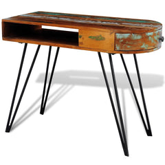 241641 vidaXL Desk Reclaimed Solid Wood with Iron Legs 3