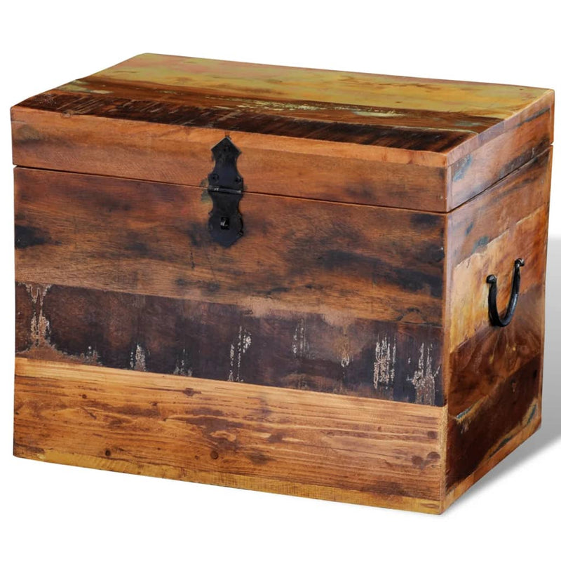 Reclaimed Storage Box Solid Wood