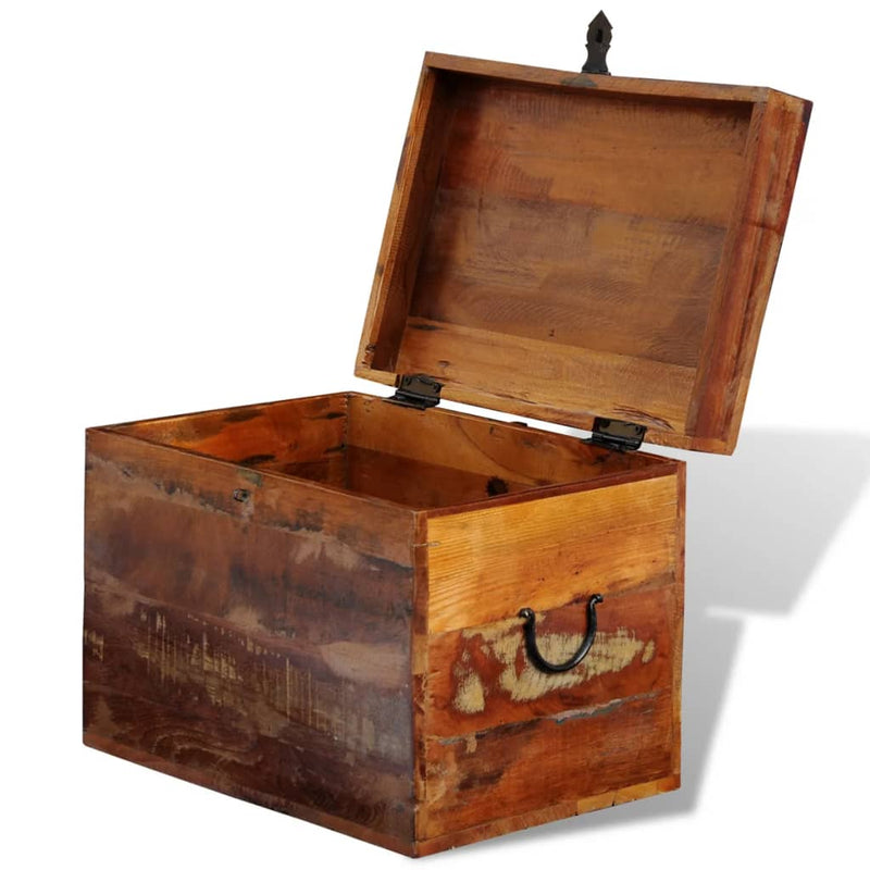 Reclaimed Storage Box Solid Wood