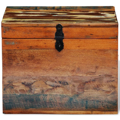 Reclaimed Storage Box Solid Wood