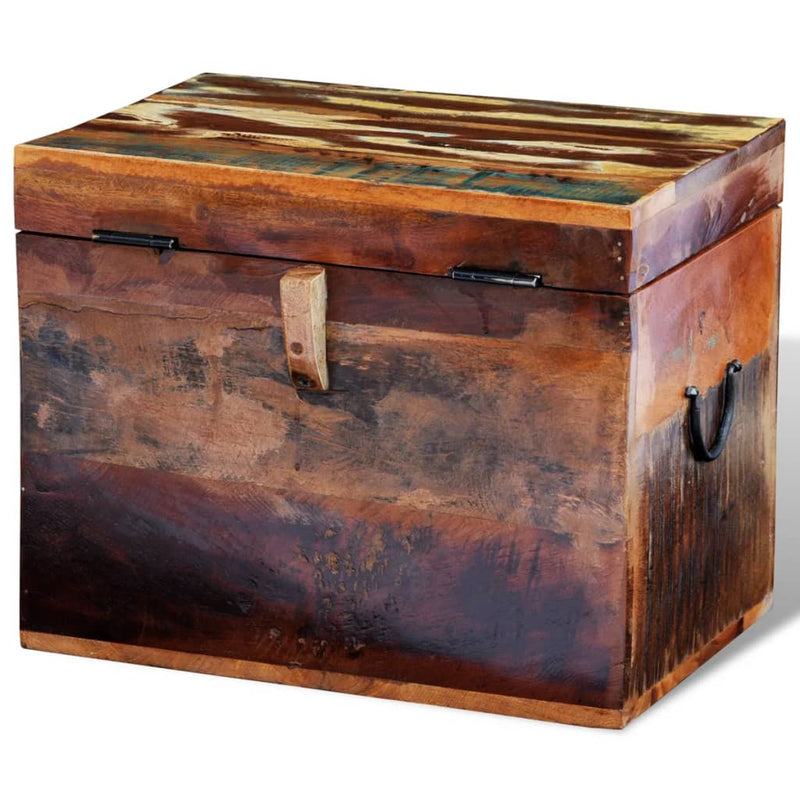 Reclaimed Storage Box Solid Wood