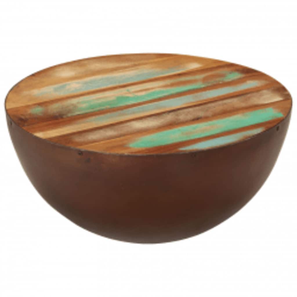 Coffee Table Solid Wood Reclaimed Brown 60 cm 28 cm
