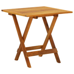 vidaXL Side Table | Brown | Solid Acacia Wood | Small | Foldable | Bistro Table 1
