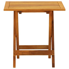 vidaXL Side Table | Brown | Solid Acacia Wood | Small | Foldable | Bistro Table 2