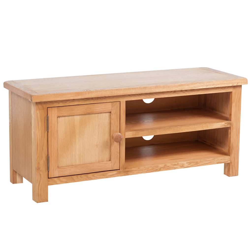 241679 vidaXL TV Cabinet 103 x 36 x 46 cm Solid Oak Wood 1