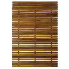 3 pcs Acacia Bath Mat 80 x 50 cm 2