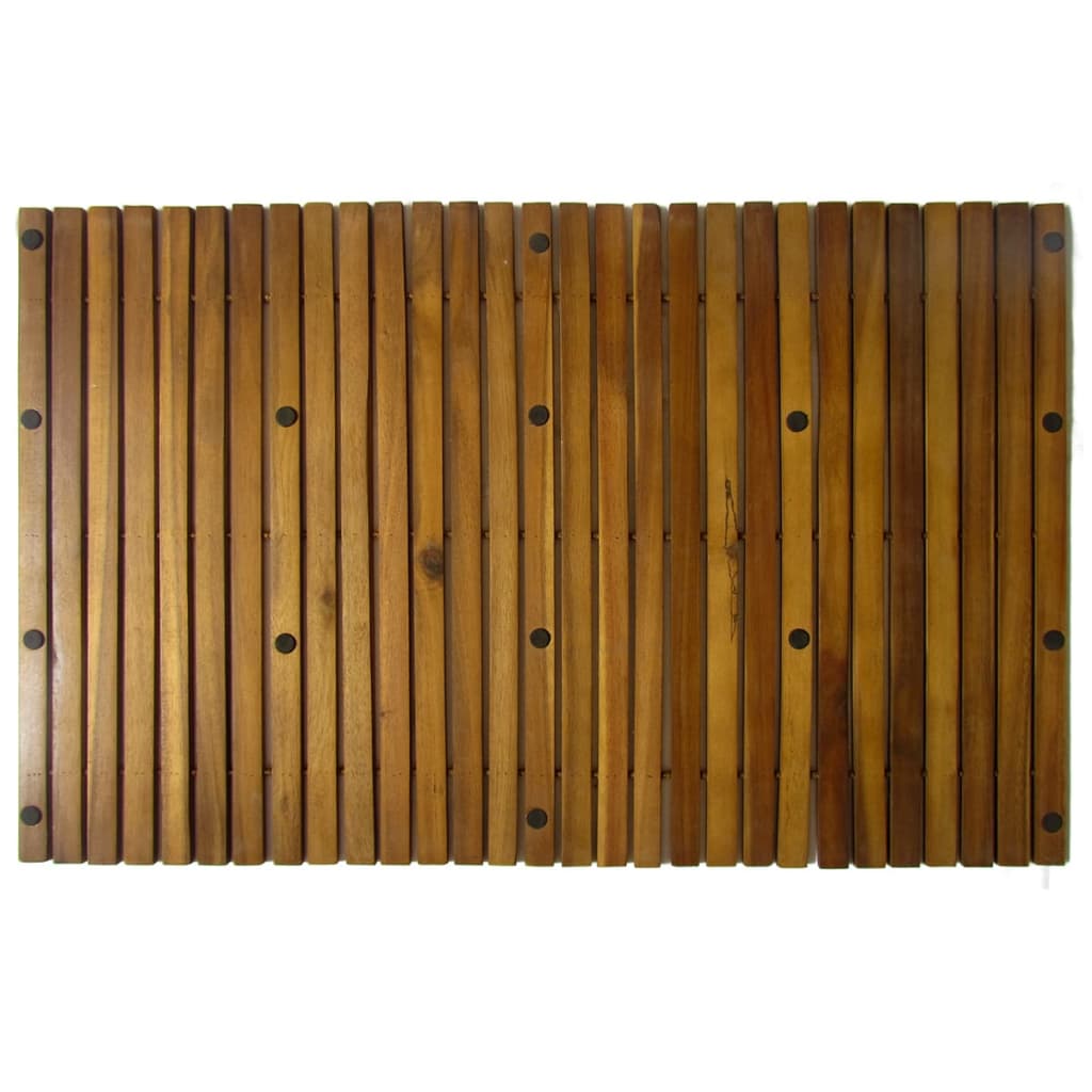 3 pcs Acacia Bath Mat 80 x 50 cm 4