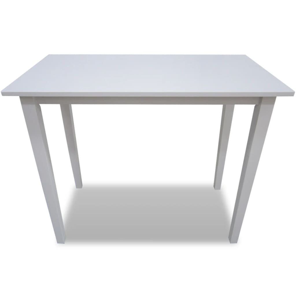 vidaXL Wooden Bar Table White 2