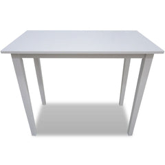 vidaXL Wooden Bar Table White 2