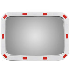 Convex Traffic Mirror Rectangle with Reflectors 40 cm 60 cm