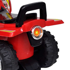 Red Children's Ride-on Quad with Sound and Light 4