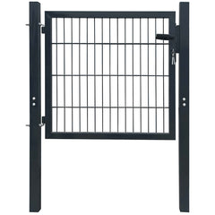 2D Fence Gate (Single) Grey 100 x 80 cm