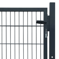 2D Fence Gate (Single) Grey 100 x 80 cm