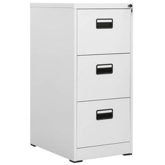 vidaXL Filing Cabinet Light Grey 46x62x102,5 cm Steel 1