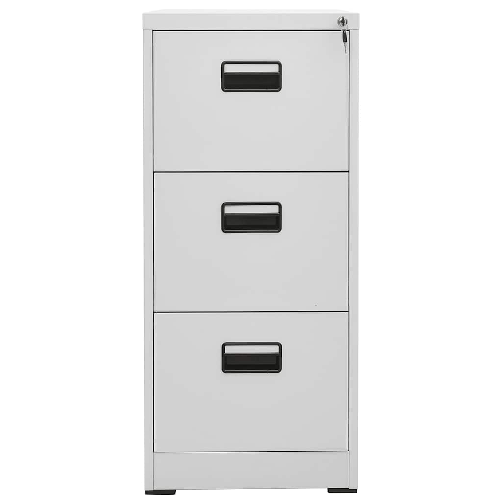 vidaXL Filing Cabinet Light Grey 46x62x102,5 cm Steel 2