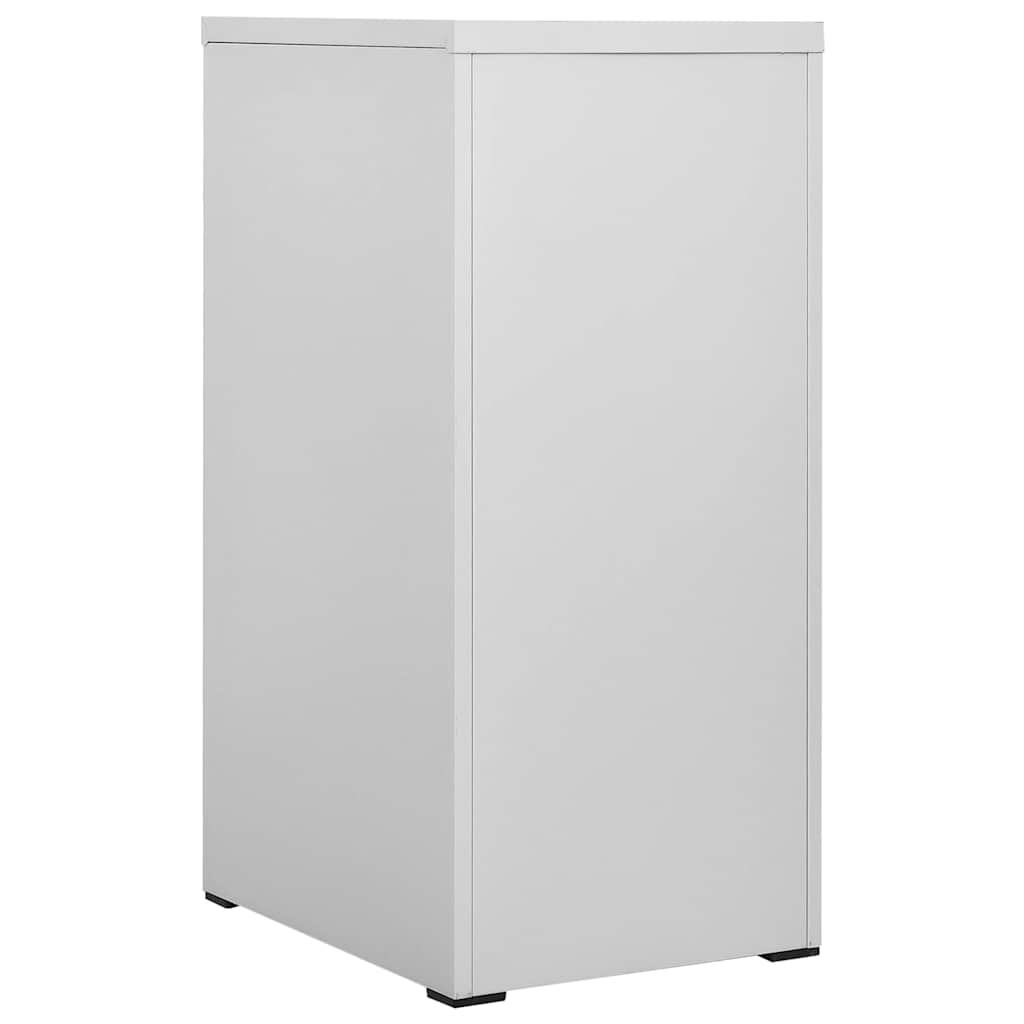 vidaXL Filing Cabinet Light Grey 46x62x102,5 cm Steel 3