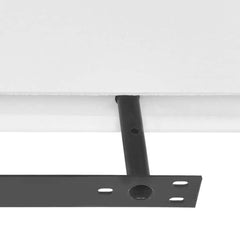 vidaXL 2 White MDF Floating Wall Display Shelves Book/DVD Storage 3