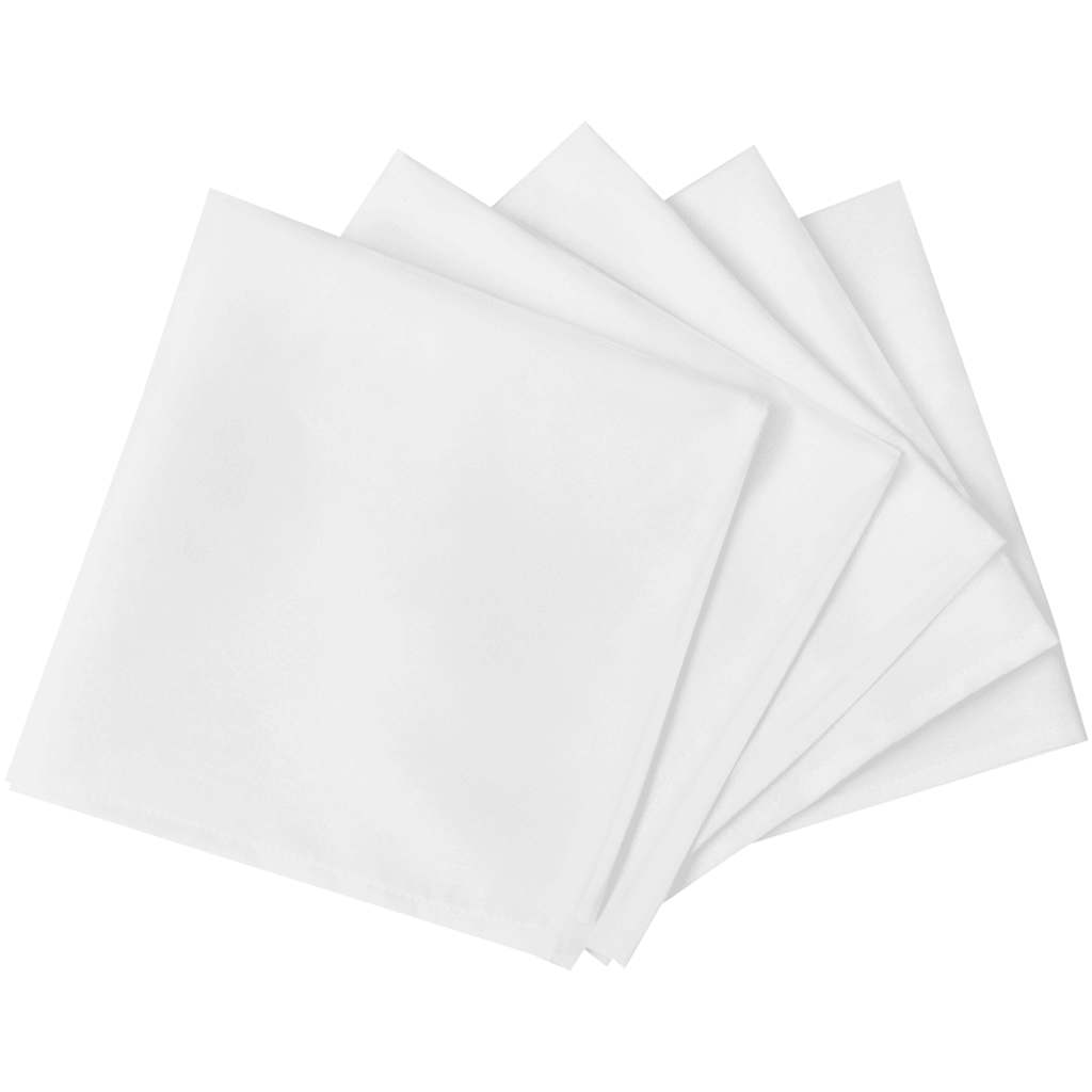 vidaXL 50 Dinner Napkins White 50 x 50 cm 2