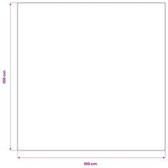 vidaXL 5 Tablecloths White 100 x 100 cm 4