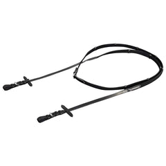 vidaXL Leather Flash Bridle with Reins and Bit Black Full 6